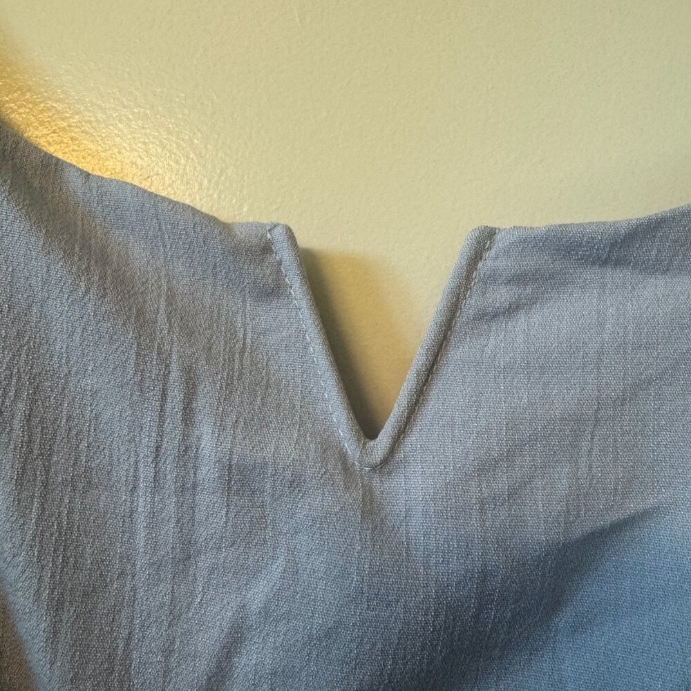Lulu's Sunny Oasis Light Blue Ruffled Faux-Wrap Mini Dress - Picture 7 of 8
